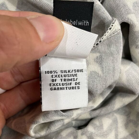 Diane von Furstenberg Mod Tunic Dress Silk Nana Star Meadow Black White - Picture 5 of 11